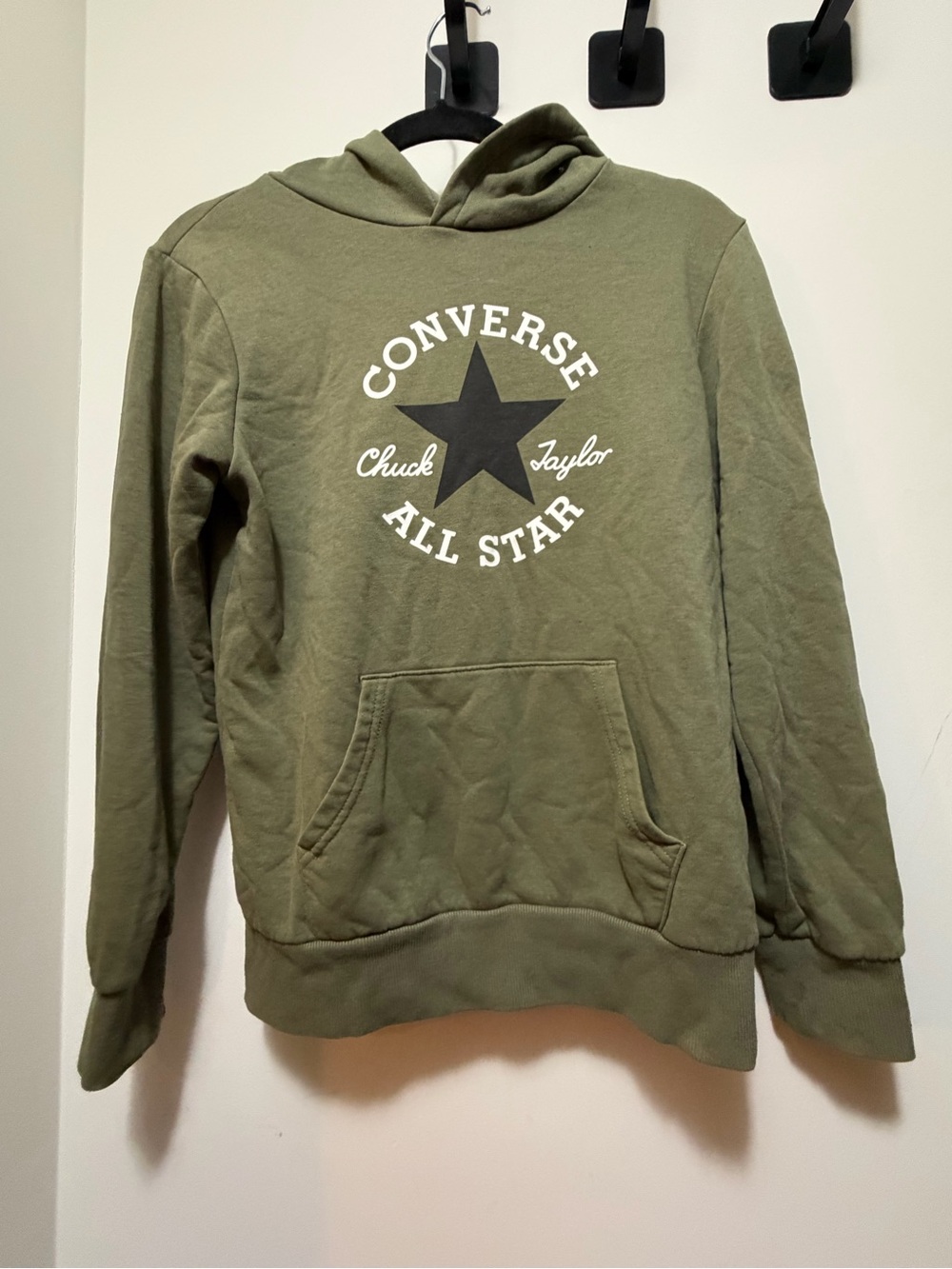 Converse Chuck Taylor All Star Hoodie Olive Green Youth L 12-13